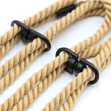 Menottes de Corde Shibari Réglables : menottes de corde torsadée à deux boucles pivotantes, photo 4