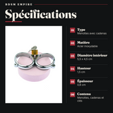 Menottes Métalliques avec Cadenas : spécifications