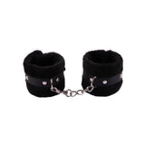 Menottes Peluche et Masque Chat : menottes en peluche noire, photo 7