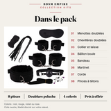 Pack Bondage 8 Pièces : carte du contenu, pièces numérotées et caractéristiques