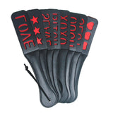 Paddle BDSM Noir et Rouge 8 Motifs : vue principale, photo 1