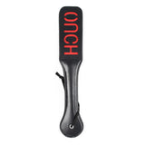 Paddle BDSM Noir et Rouge 8 Motifs : motif OUCH, photo 4