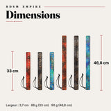 Paddle Écailles de Dragon BDSM : fiche dimensions détaillées, photo 2