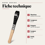 Paddle Étoiles Ajourées Manche en Bois : fiche technique
