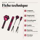Paddle Patte de Chat Thermosensible : fiche dimensions détaillées, photo 2