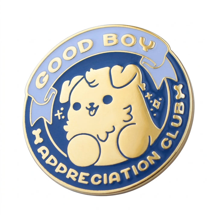 Pin's Good Boy Petplay : pin's émail chiot Good Boy Appreciation Club, photo 1