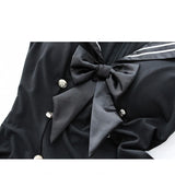 Robe Marin Noire à Liserés Blancs : robe noire à col marin et liserés blancs, photo 5