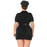 Robe Policière Grande Taille Noire : robe noire de policière avec chapeau, photo 3