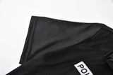 Robe Policière Noire Zippée et Gants : robe noire zippée de policière avec gants, photo 5