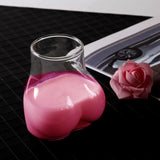 Verre Fesses 450 ml : verre transparent en forme de fesses, photo 5