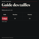 Veste Gothique Asymétrique Similicuir : guide des tailles