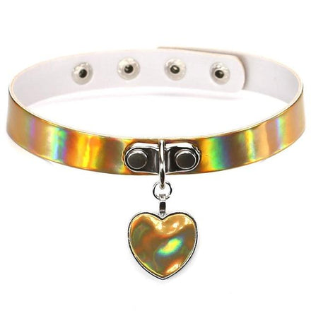 Collier Holographique Coeur | BDSM Empire