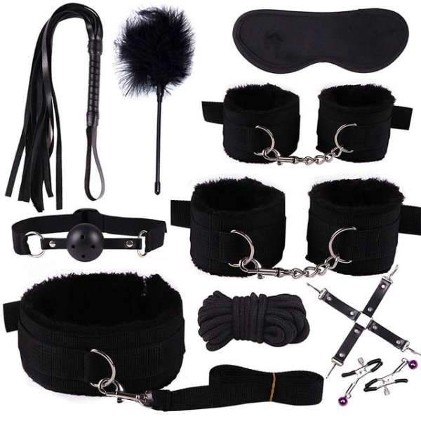 Kit Bondage 10 pieces Prix régulier €65,00 Prix réduit €49,90 4 couleurs disponibles Promotion Voir