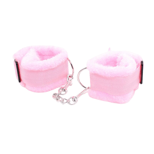 Menottes Bdsm <br> Fourrure Rose