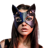 masque chat similicuir